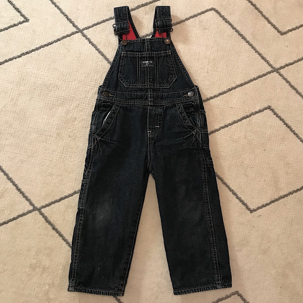 Little kids Osh Kosh fleece lined overalls
